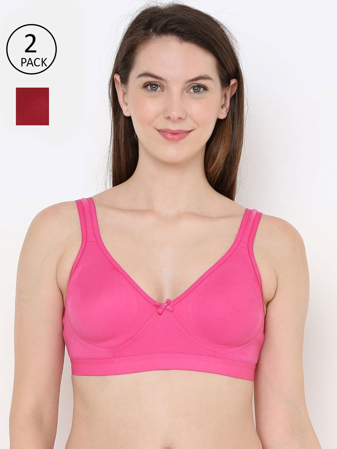 

Berrys Intimatess Pink & Maroon Bra