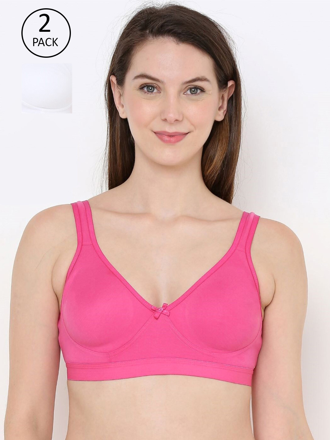 

Berrys Intimatess Pink & White Bra