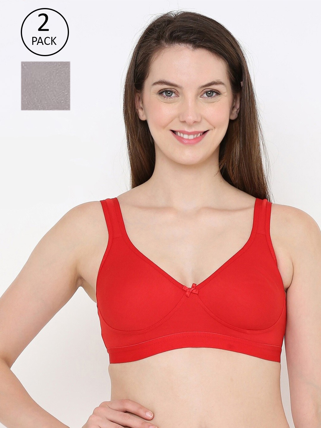 

Berrys Intimatess Red & Grey Bra