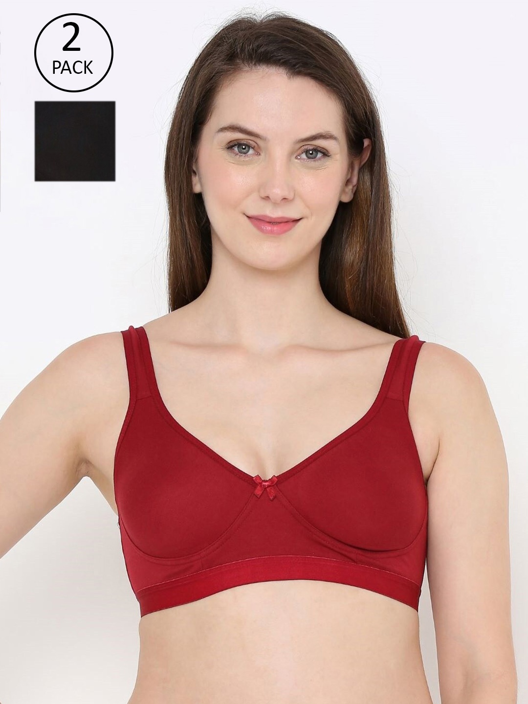 

Berrys Intimatess Maroon & Black Bra