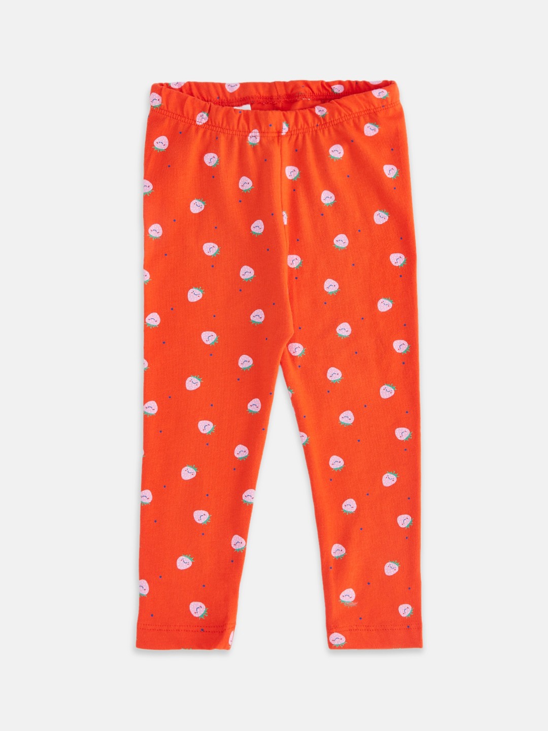

Pantaloons Baby Infant Girls Red Printed Leggings