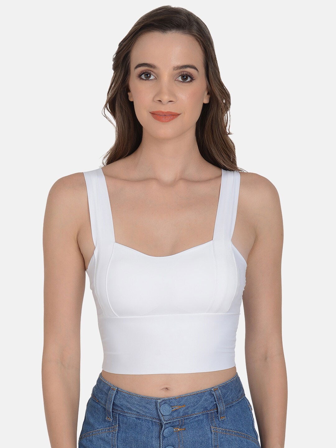 

mod & shy White Bralette Bra