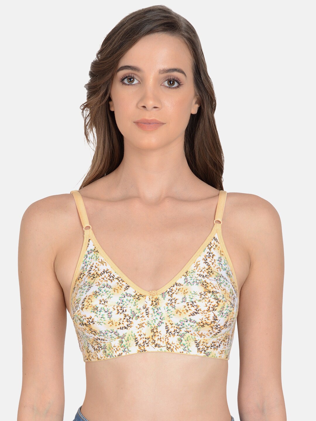

mod & shy Beige & Green Bra