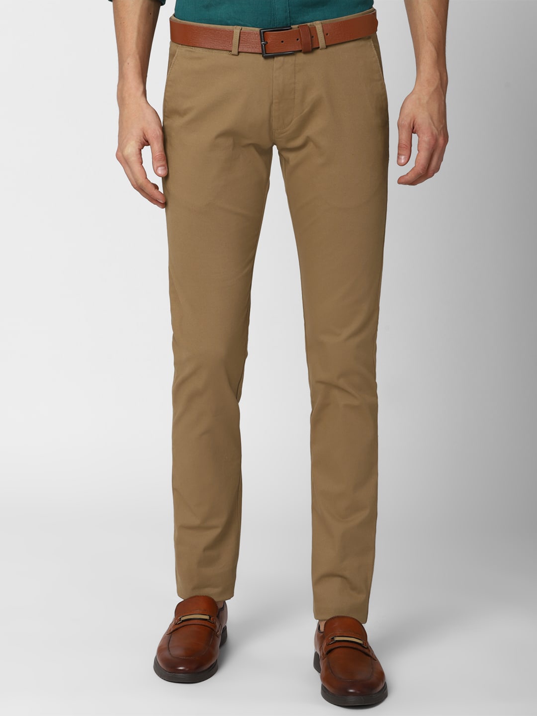 

Peter England Casuals Men Brown Skinny Fit Trousers