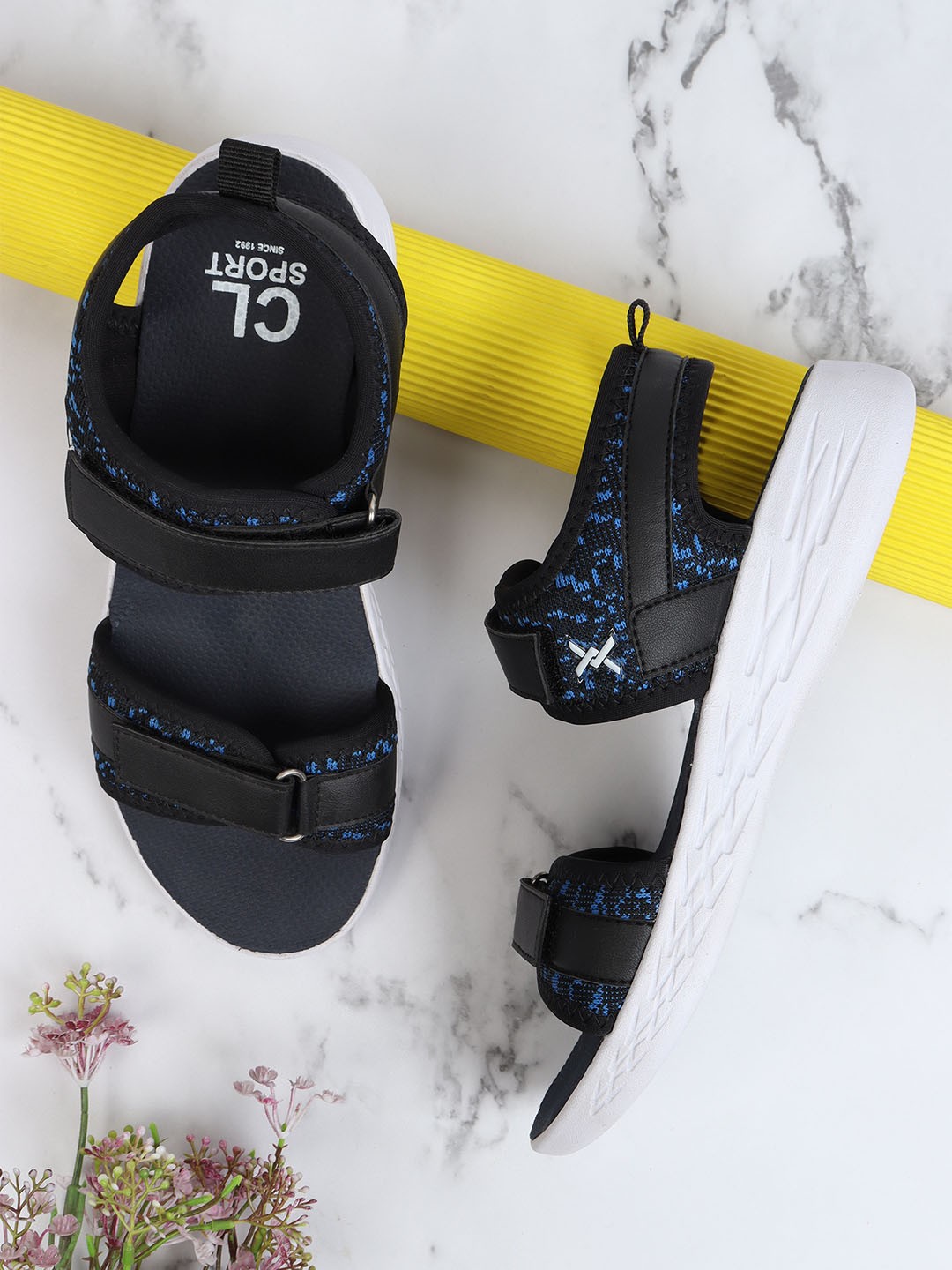 

Carlton London sports Women Navy Blue Solid Sports Sandals