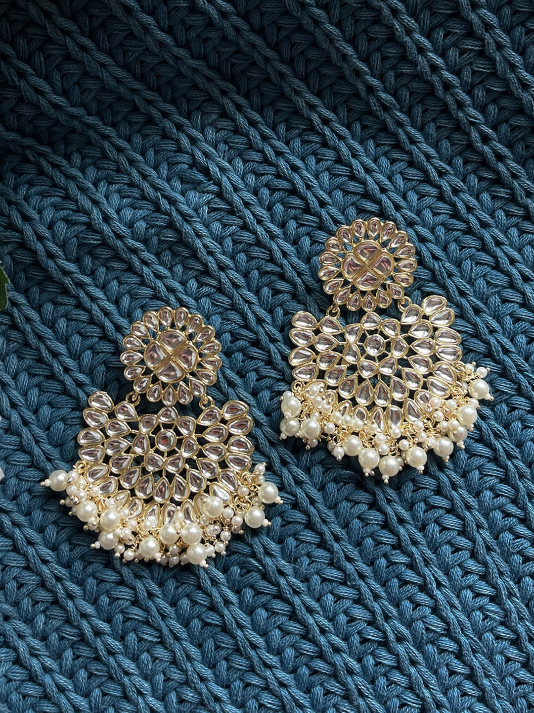 

Ishhaara Gold-Toned Classic Chandbalis Earrings