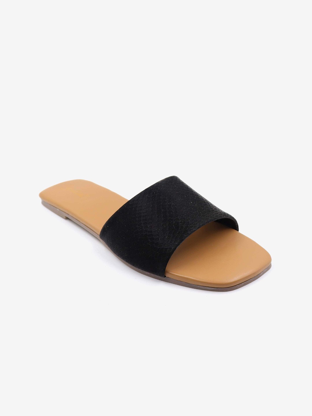 

Gibelle Women Black Open Toe Flats