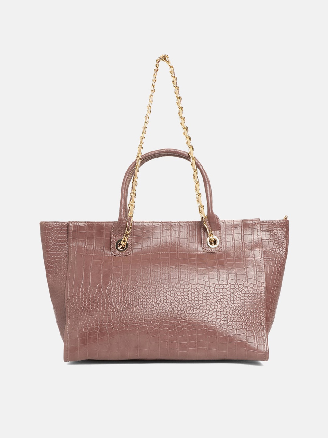 

borse lele Rust Brown PU Structured Handheld Bag