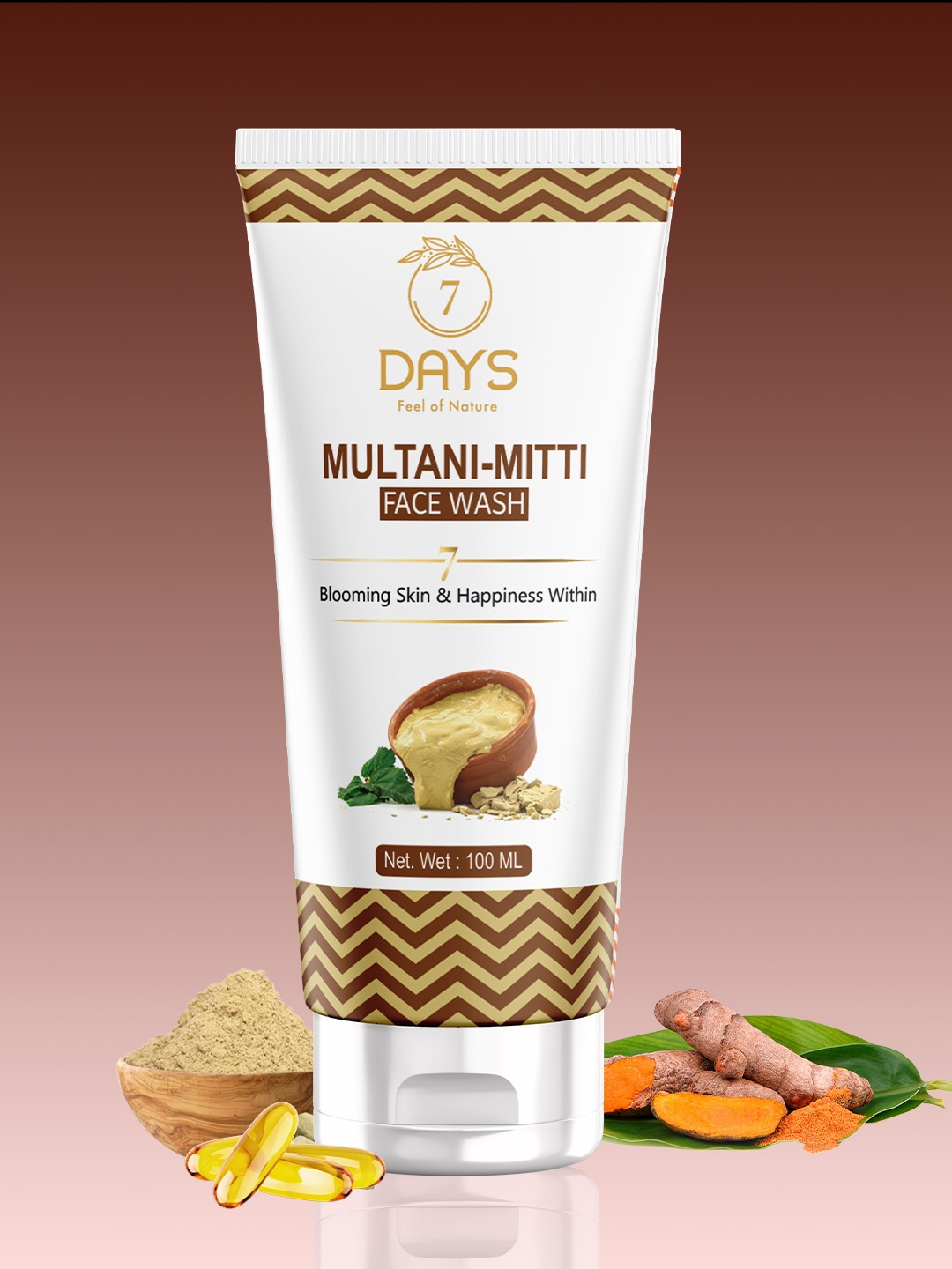 

7 DAYSMultani Mitti Face Wash For Oily Skin - 100g, White