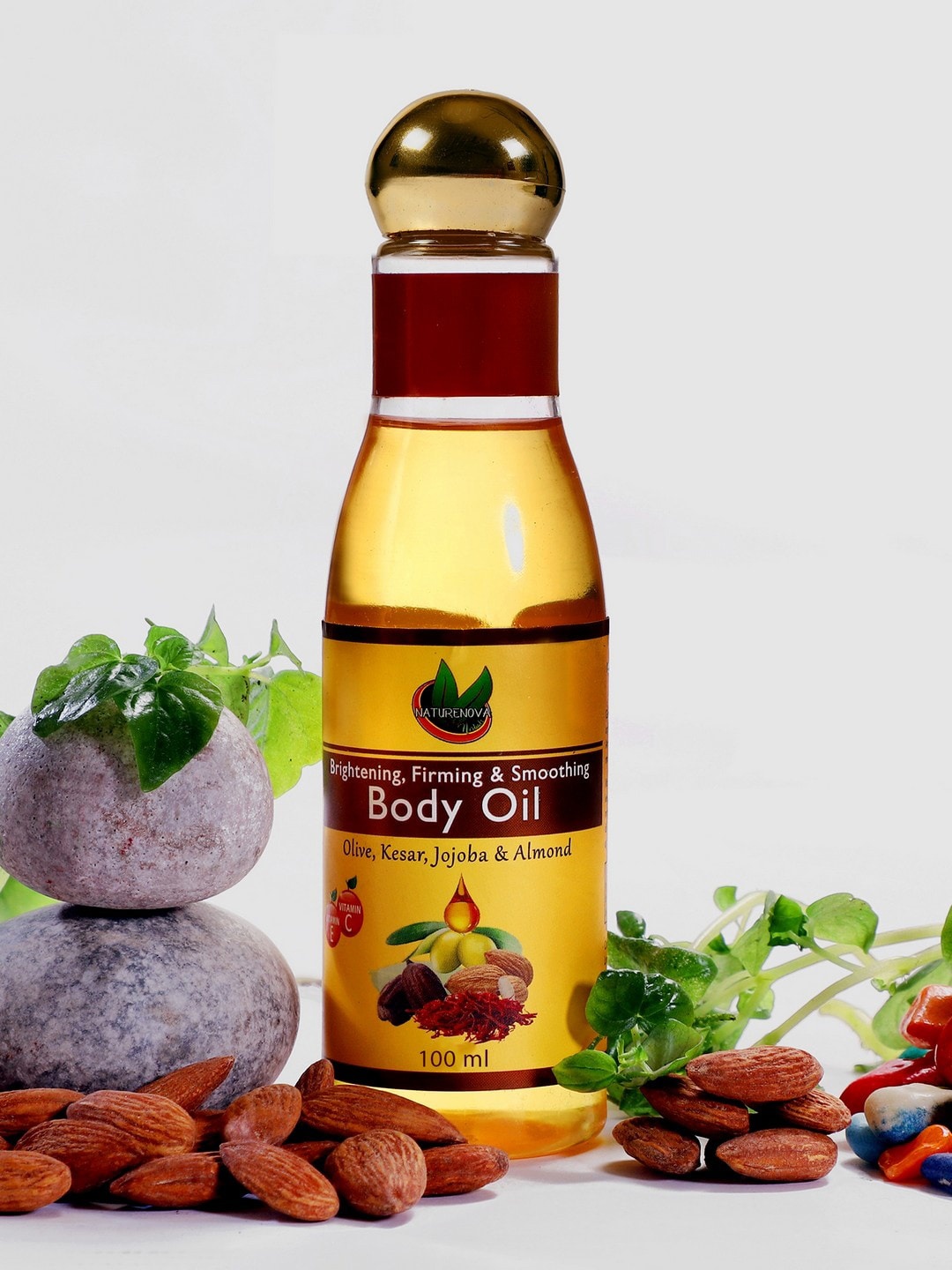 

NatureNova Herbals Brightening Firming & Smoothing Body Oil - 100ml, Yellow