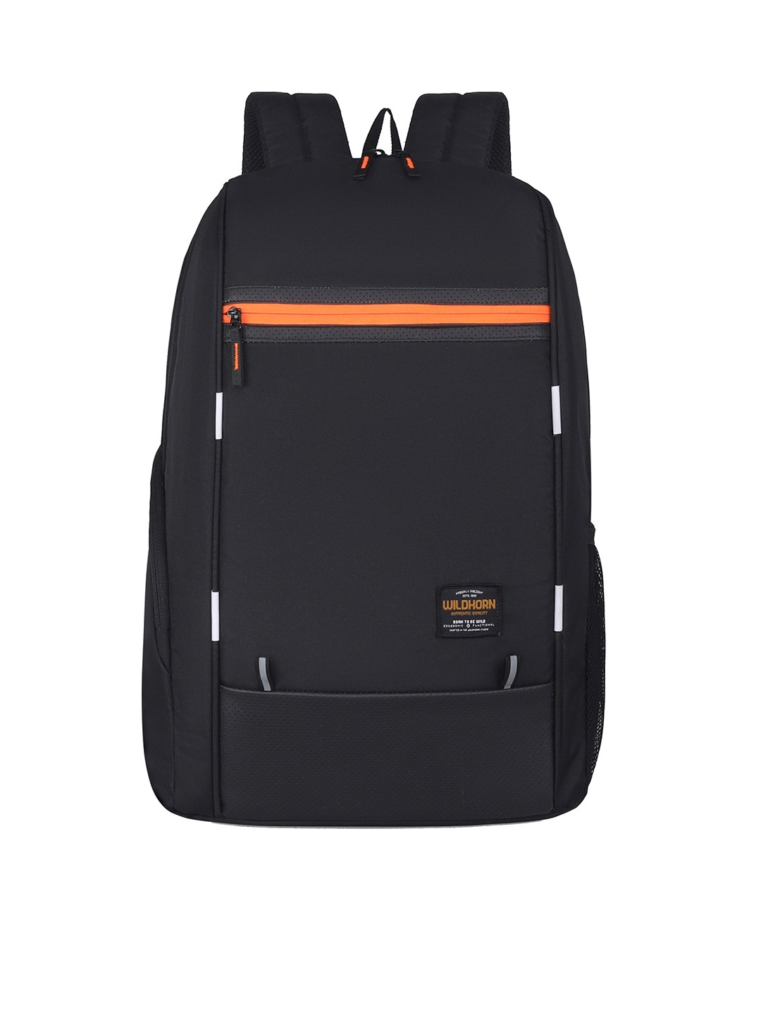 

WildHorn Unisex Black Backpack with Compression Straps