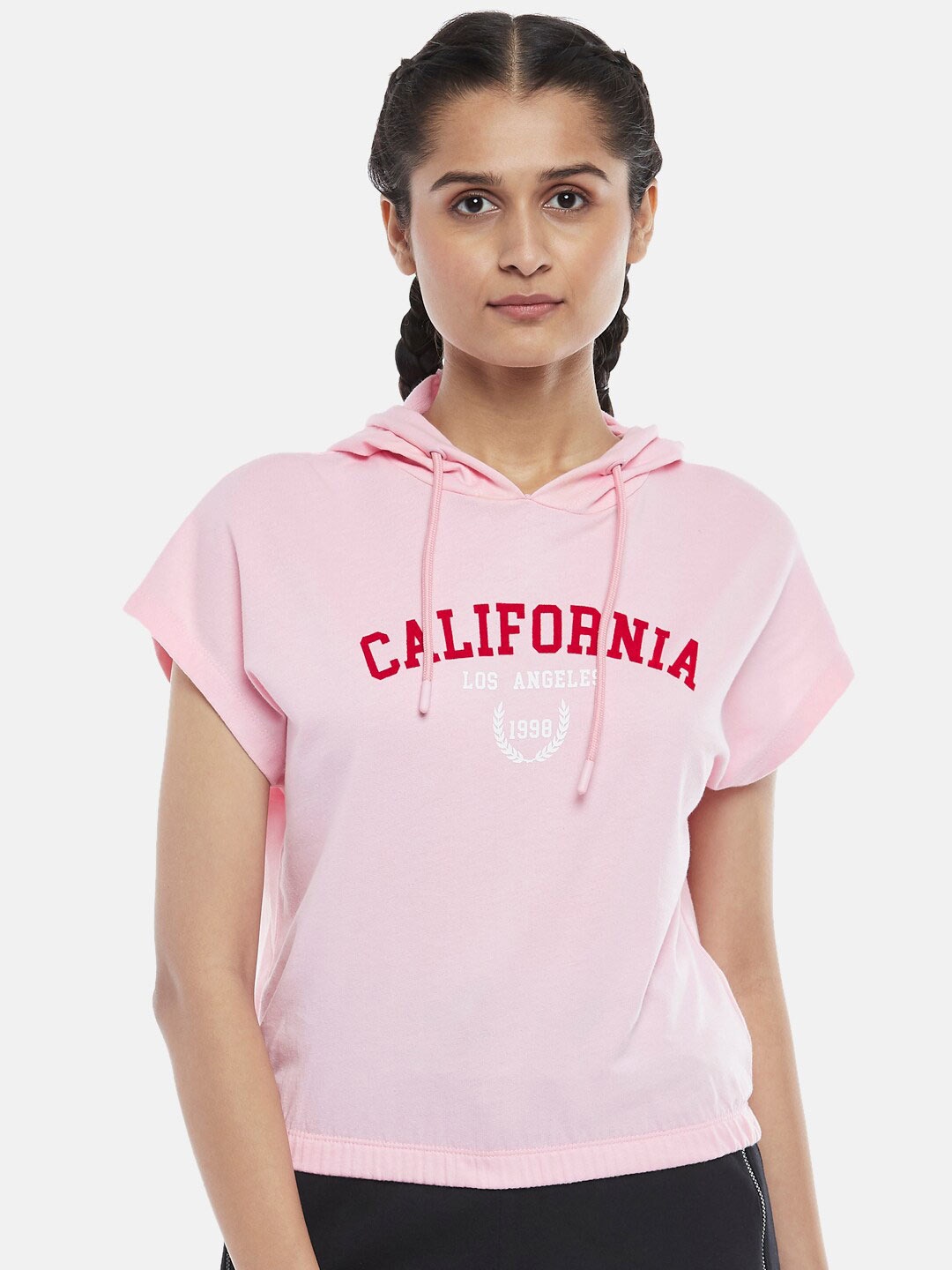 

Ajile by Pantaloons Women Pink Typography Printed Top