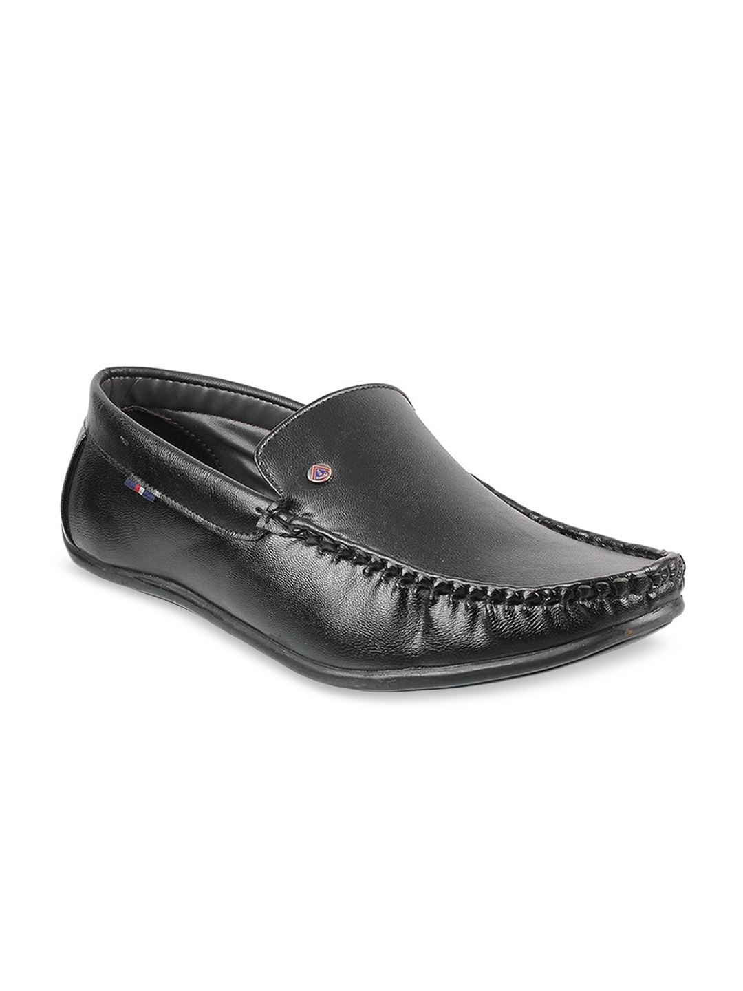 

WALKWAY by Metro Men Black Solid Loafers