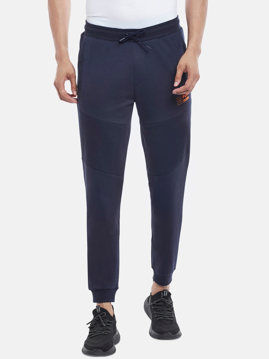 

Ajile by Pantaloons Men Navy Blue Solid Joggers