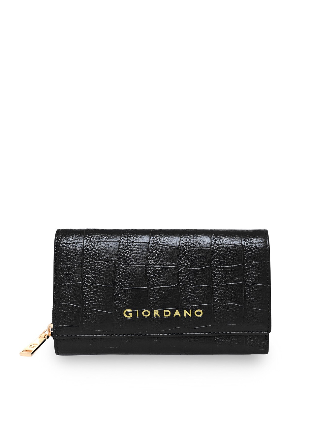 

GIORDANO Women Black PU Three Fold Wallet