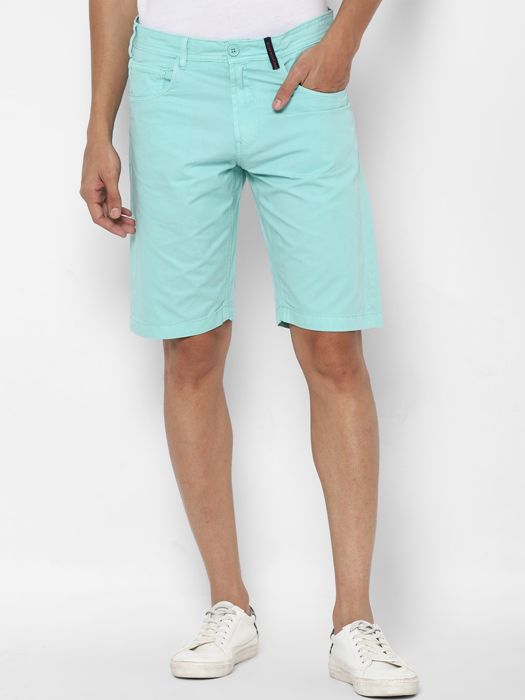 

Allen Solly Sport Men Blue Slim Fit Pure Cotton Shorts