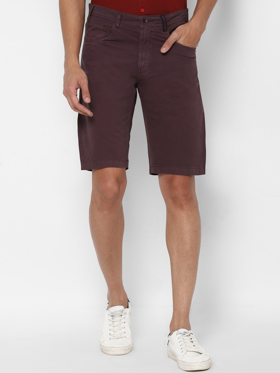 

Allen Solly Sport Men Maroon Slim Fit Shorts