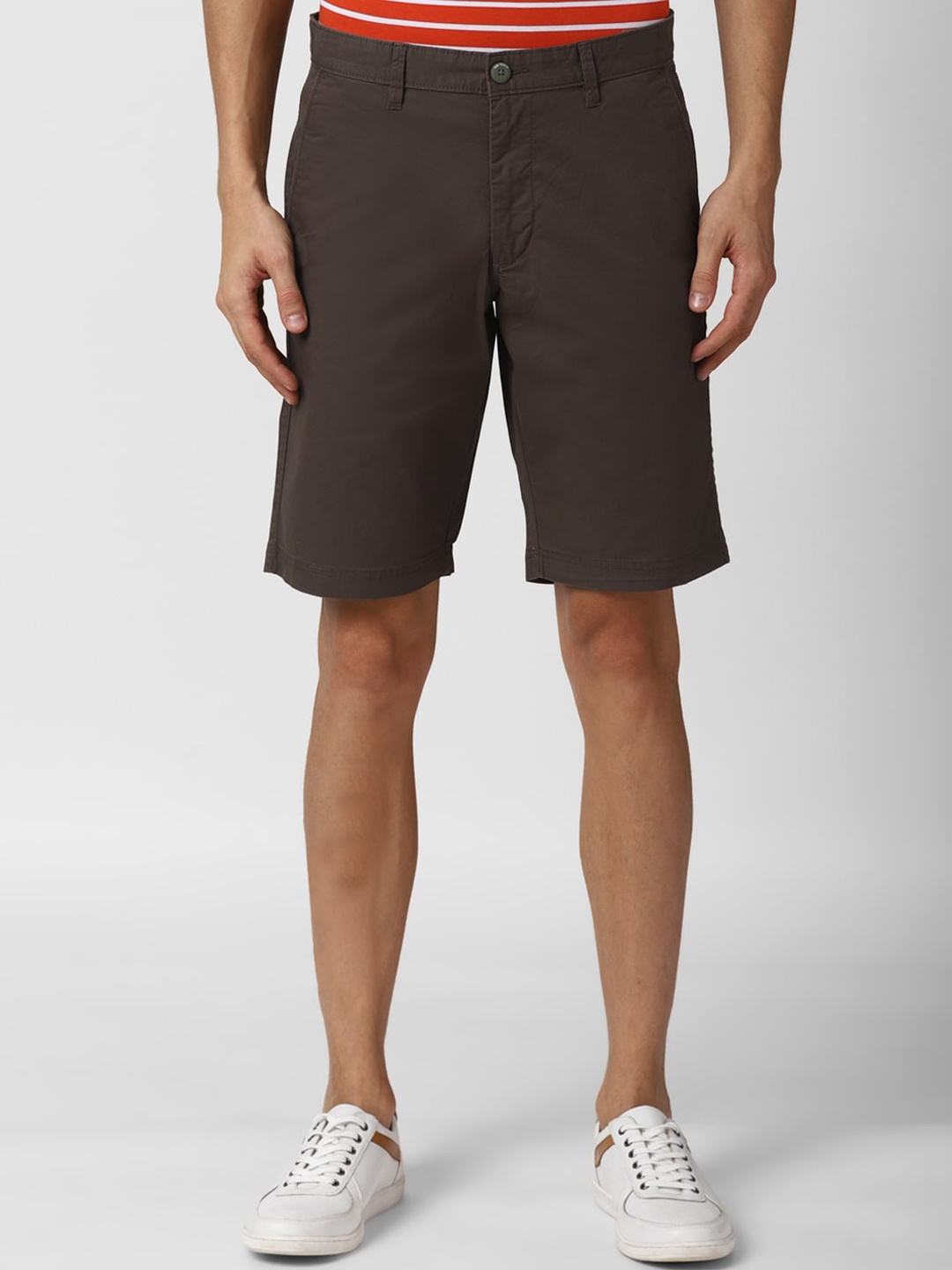 

Van Heusen Sport Men Brown Solid Shorts