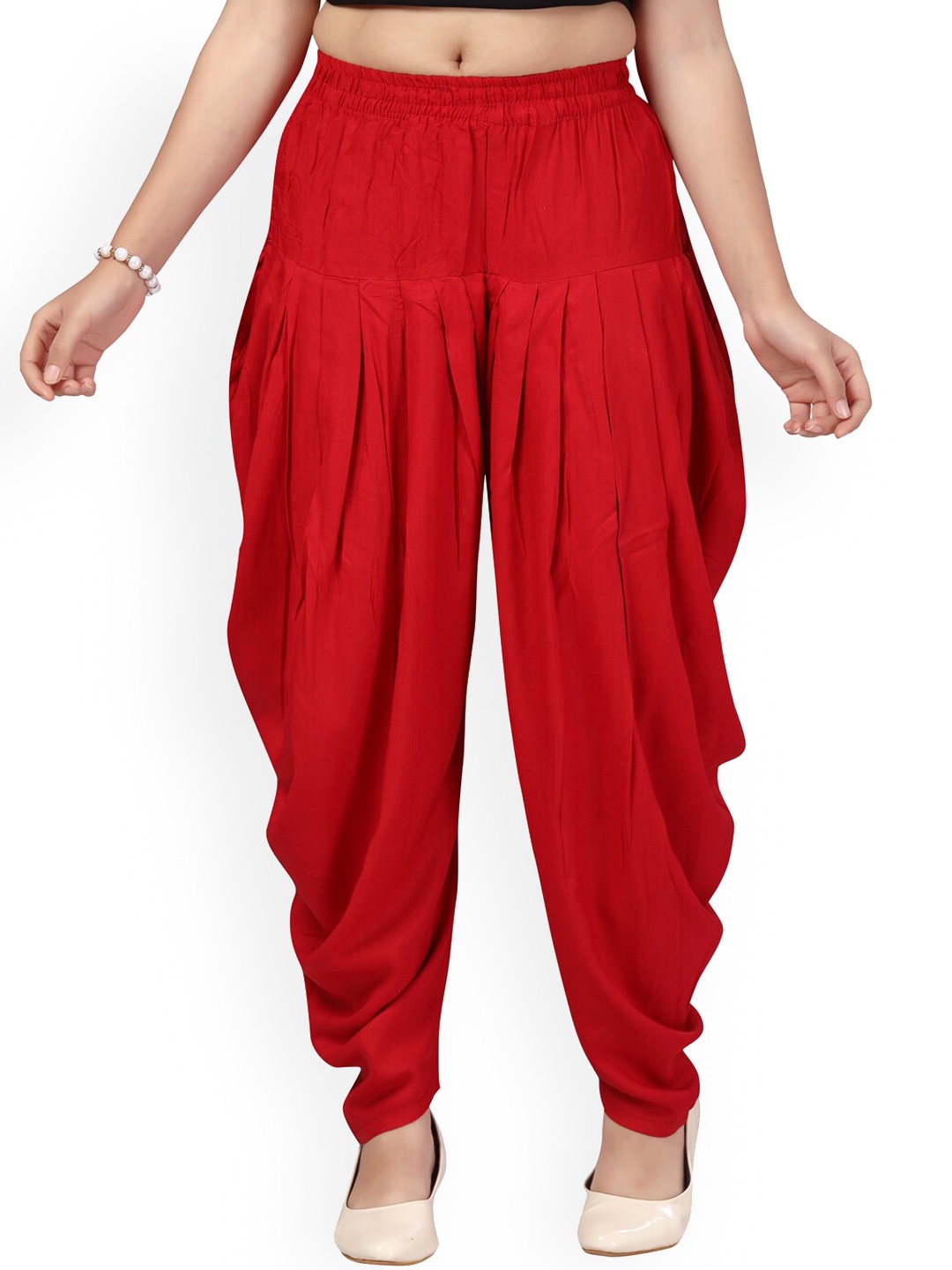 

Aarika Girls Maroon Solid Dhotis