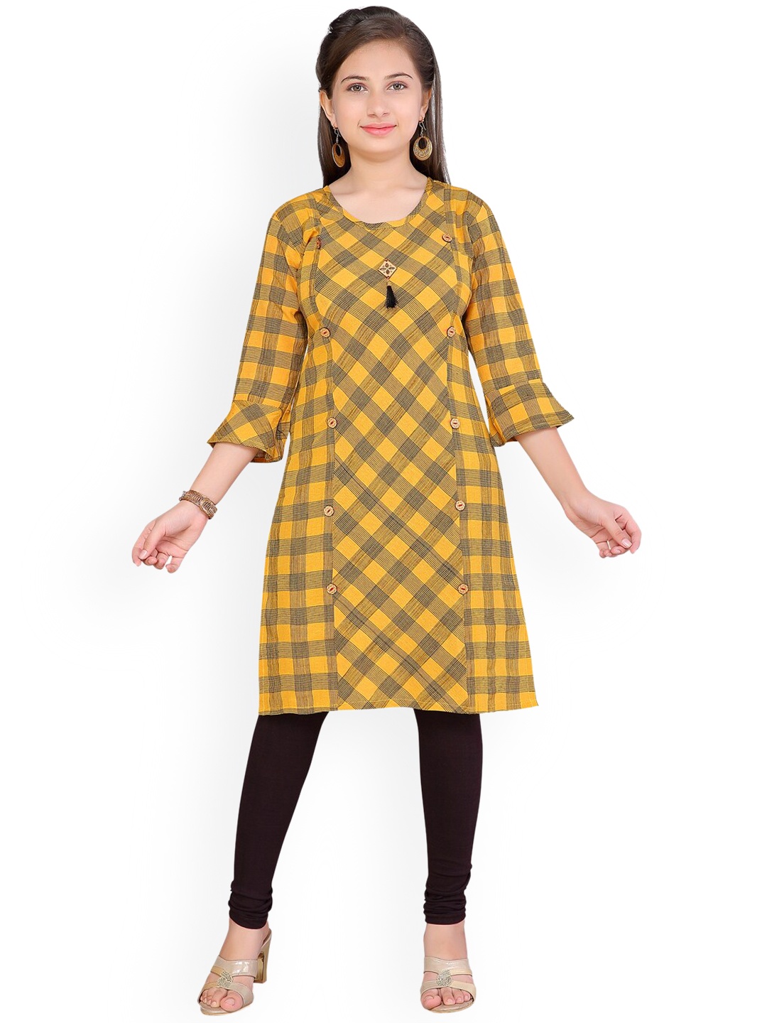 

Aarika Girls Yellow Pathani Kurta