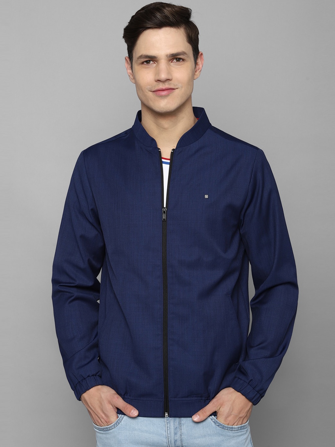

Allen Solly Men Navy Blue Sporty Jacket