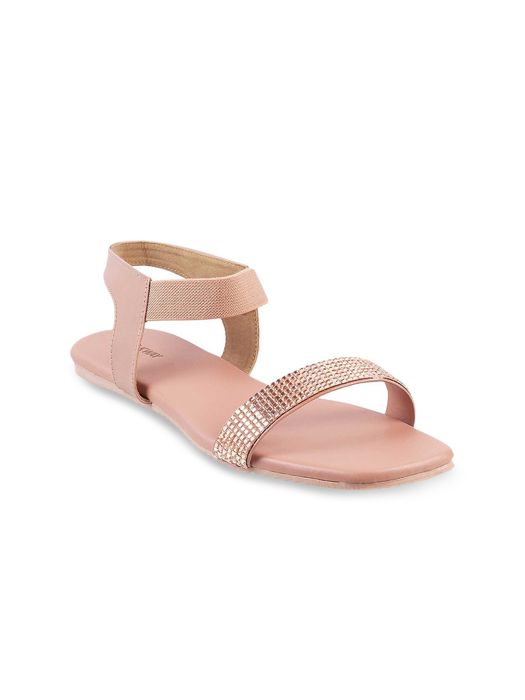 

WALKWAY by Metro Women Pink Embellished Open Toe Flats