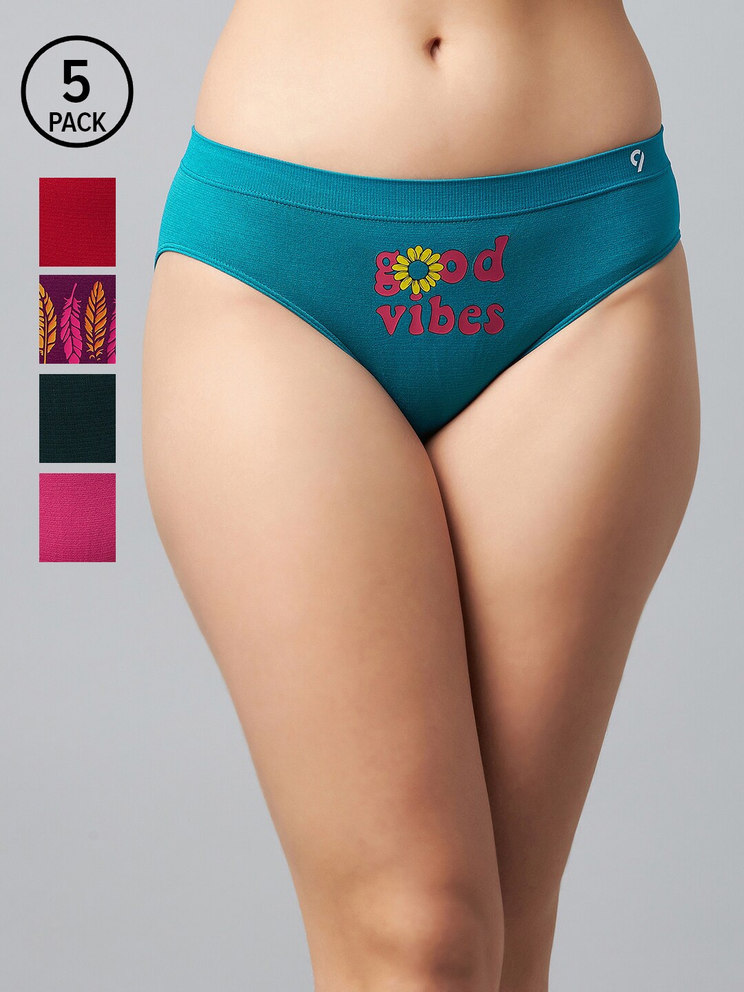 

C9 AIRWEAR Women Pack Of 5 Assorted Briefs