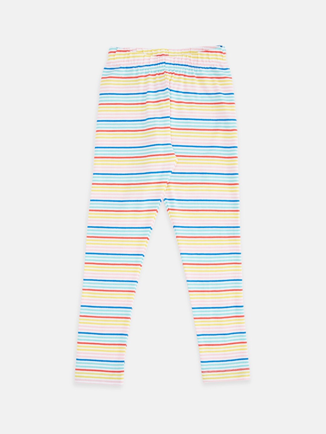 

Pantaloons Junior Girls White & Red Striped Leggings
