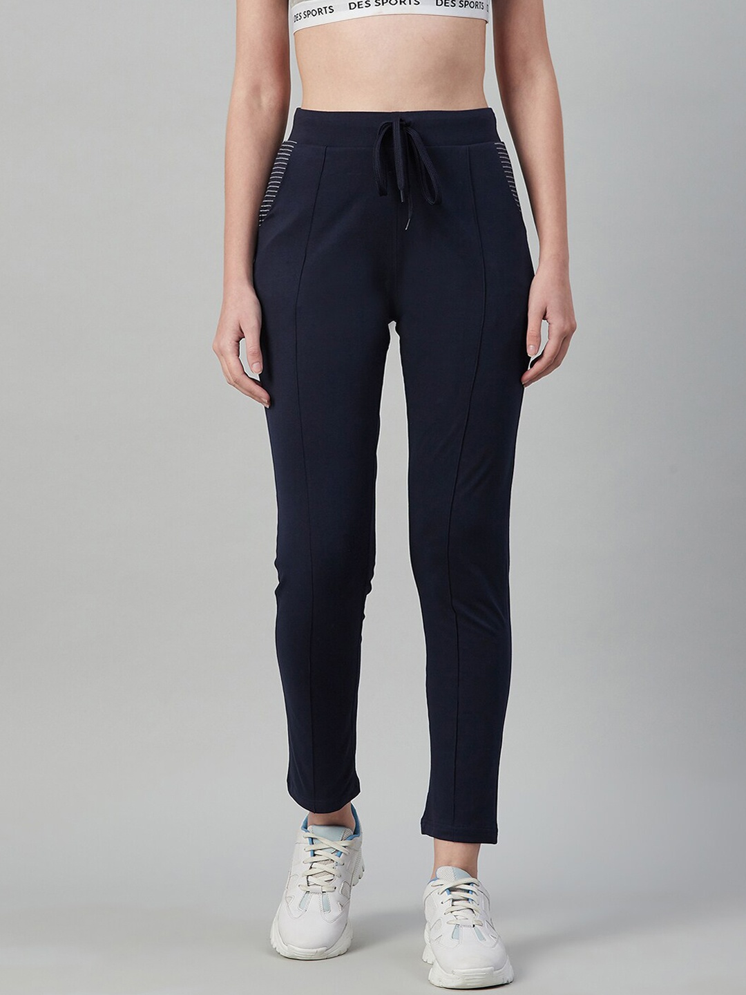 

C9 AIRWEAR Women Navy Blue Solid Track Pant