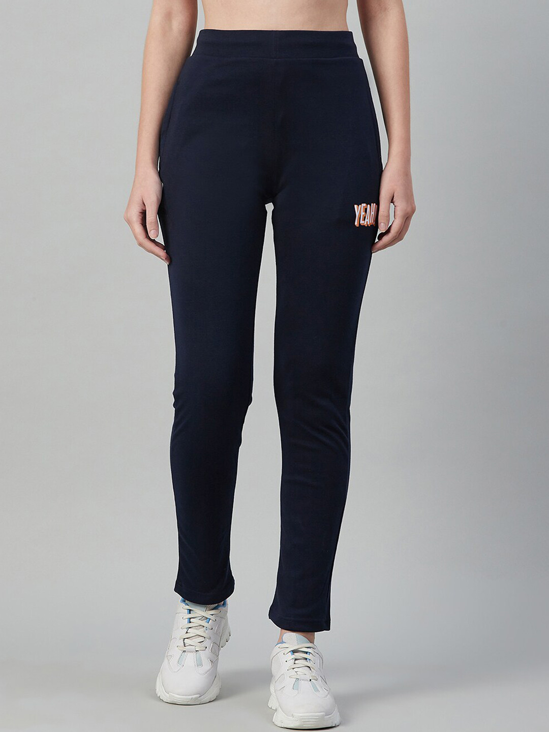 

C9 AIRWEAR Women Navy Blue Solid Track Pants