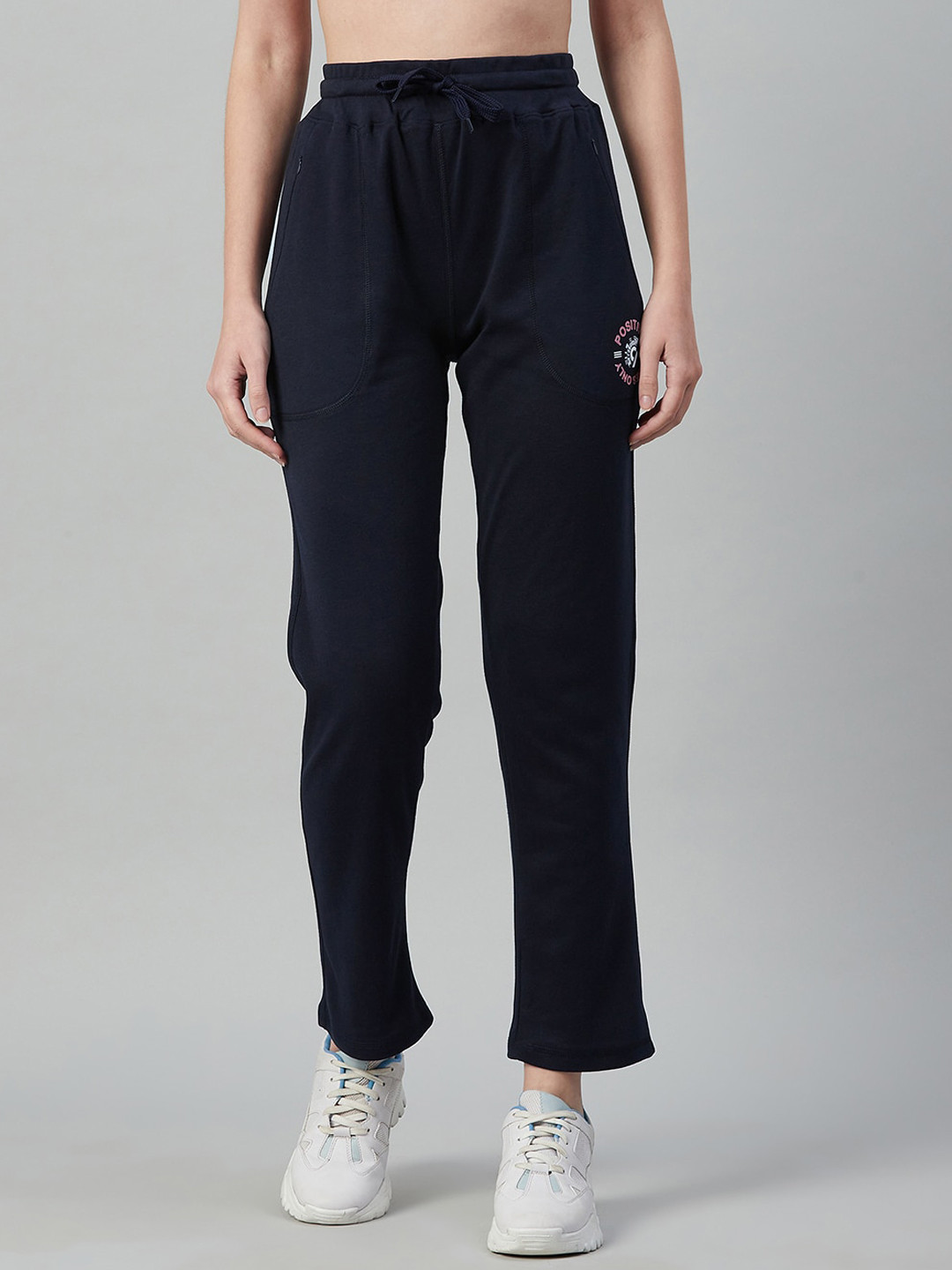 

C9 AIRWEAR Women Blue solid regular-fit Track Pants