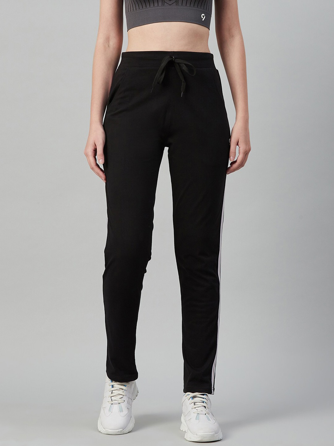 

C9 AIRWEAR Women Black Solid Track Pants