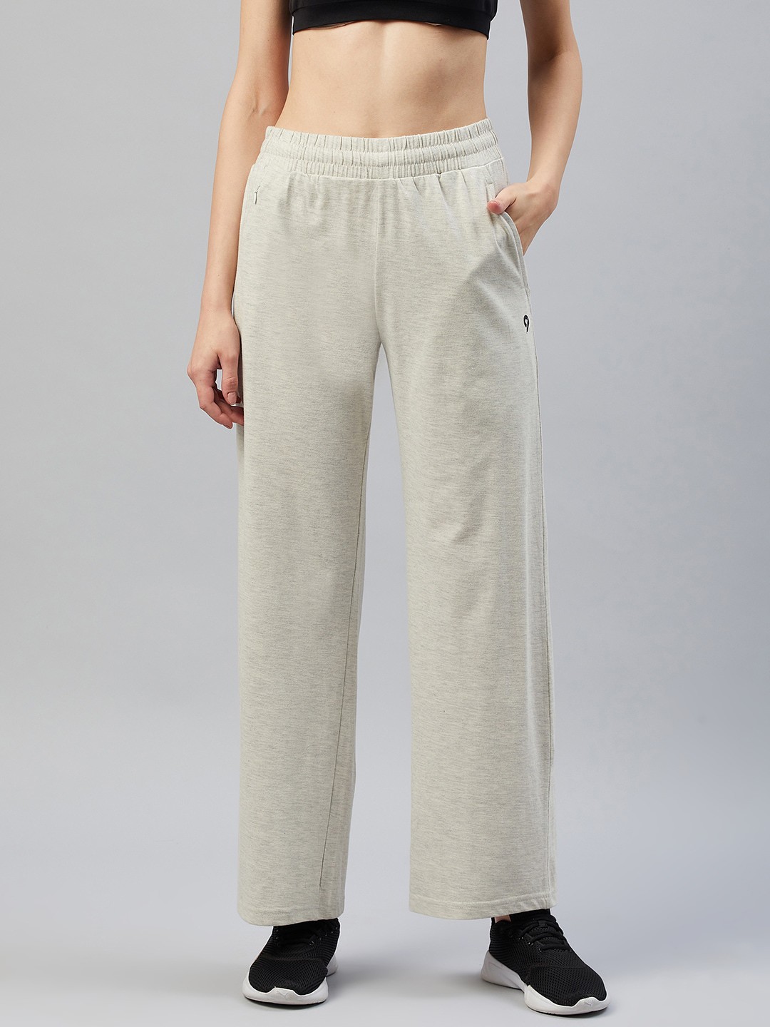 

C9 AIRWEAR Women Beige Solid Loose-Fit Track Pants