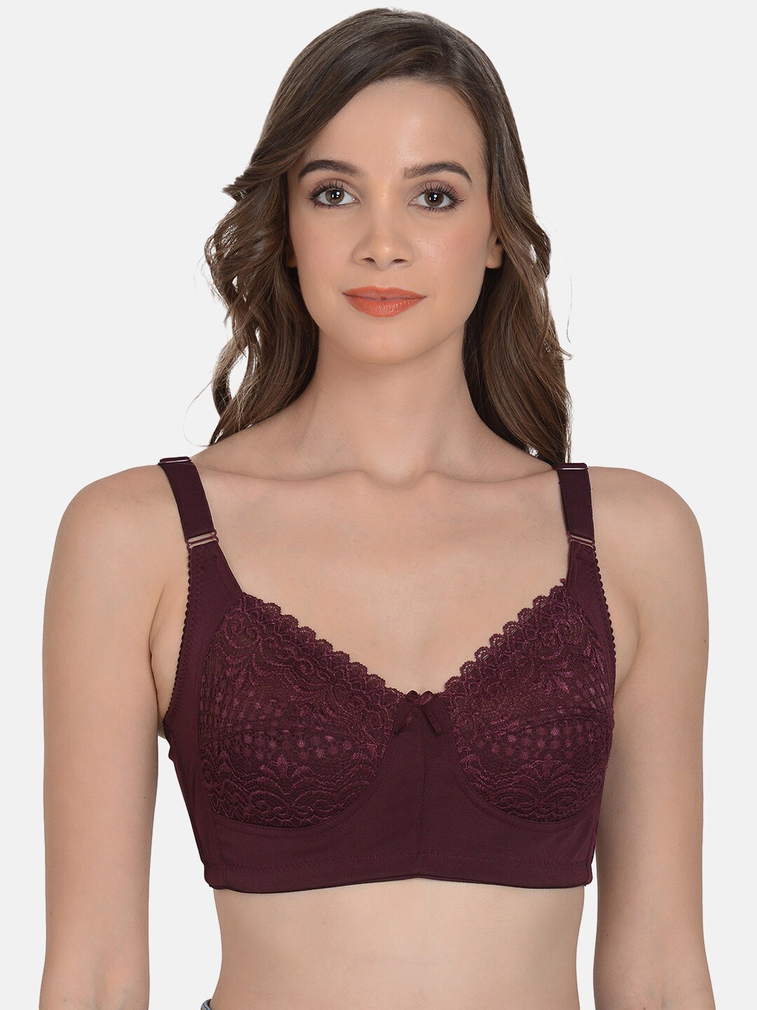 

mod & shy Burgundy Minimizer Bra - Wireless Non-Padded