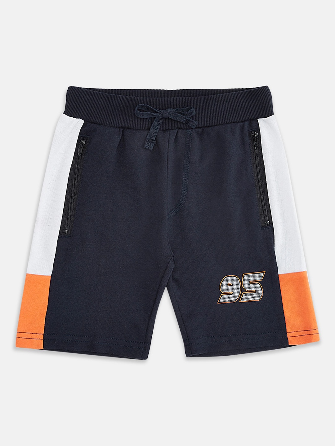 

Pantaloons Junior Boys Navy Blue Colourblocked Shorts