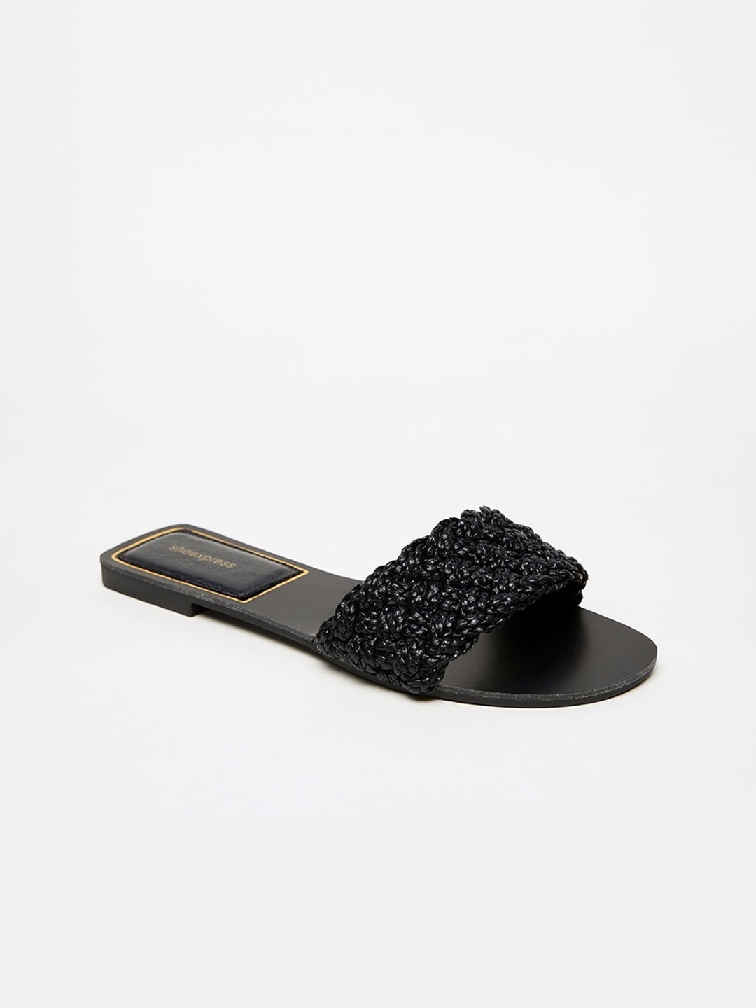 

shoexpress Women Black Open Toe Flats