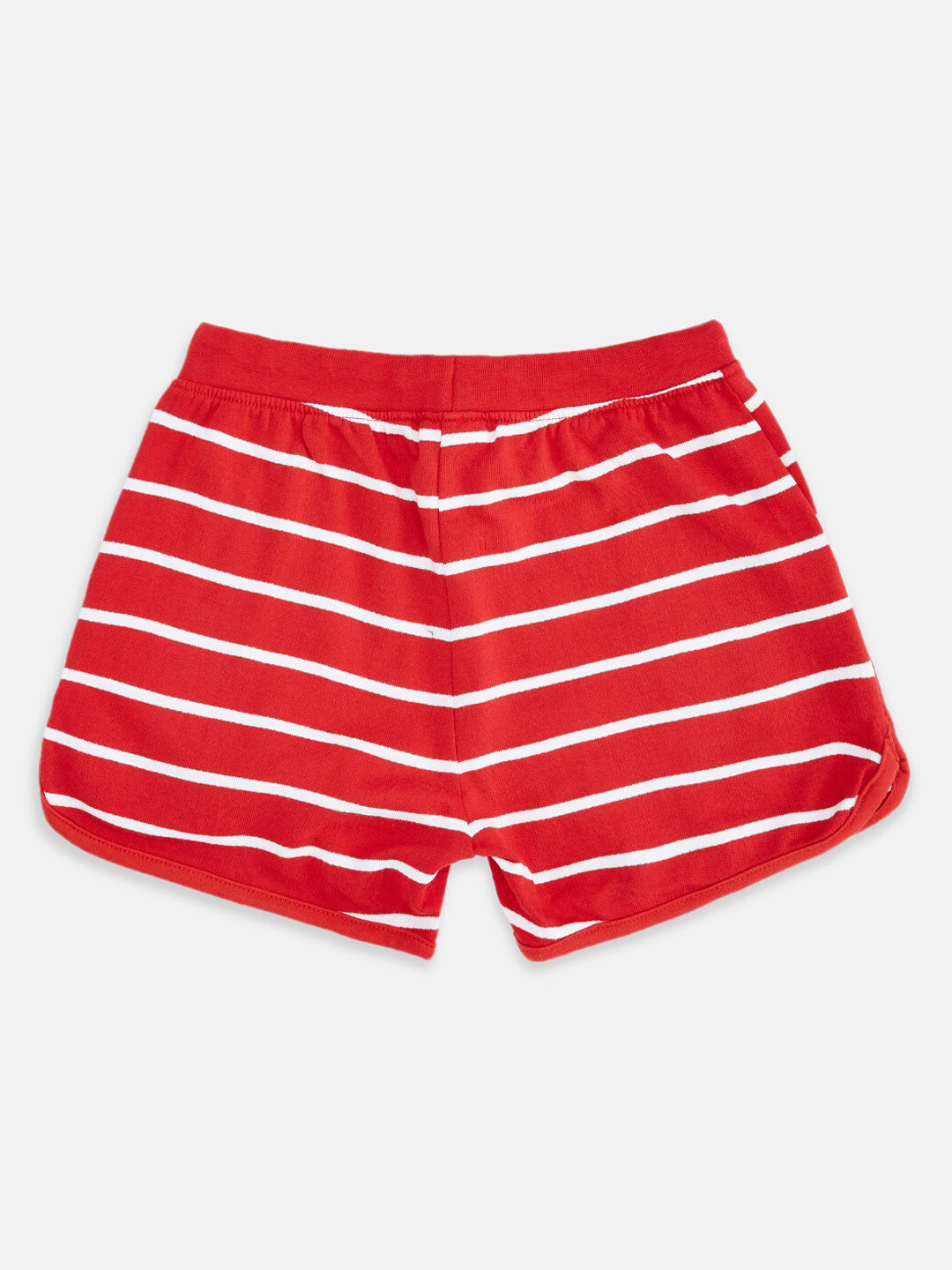 

Pantaloons Junior Girls Red & White Striped Shorts