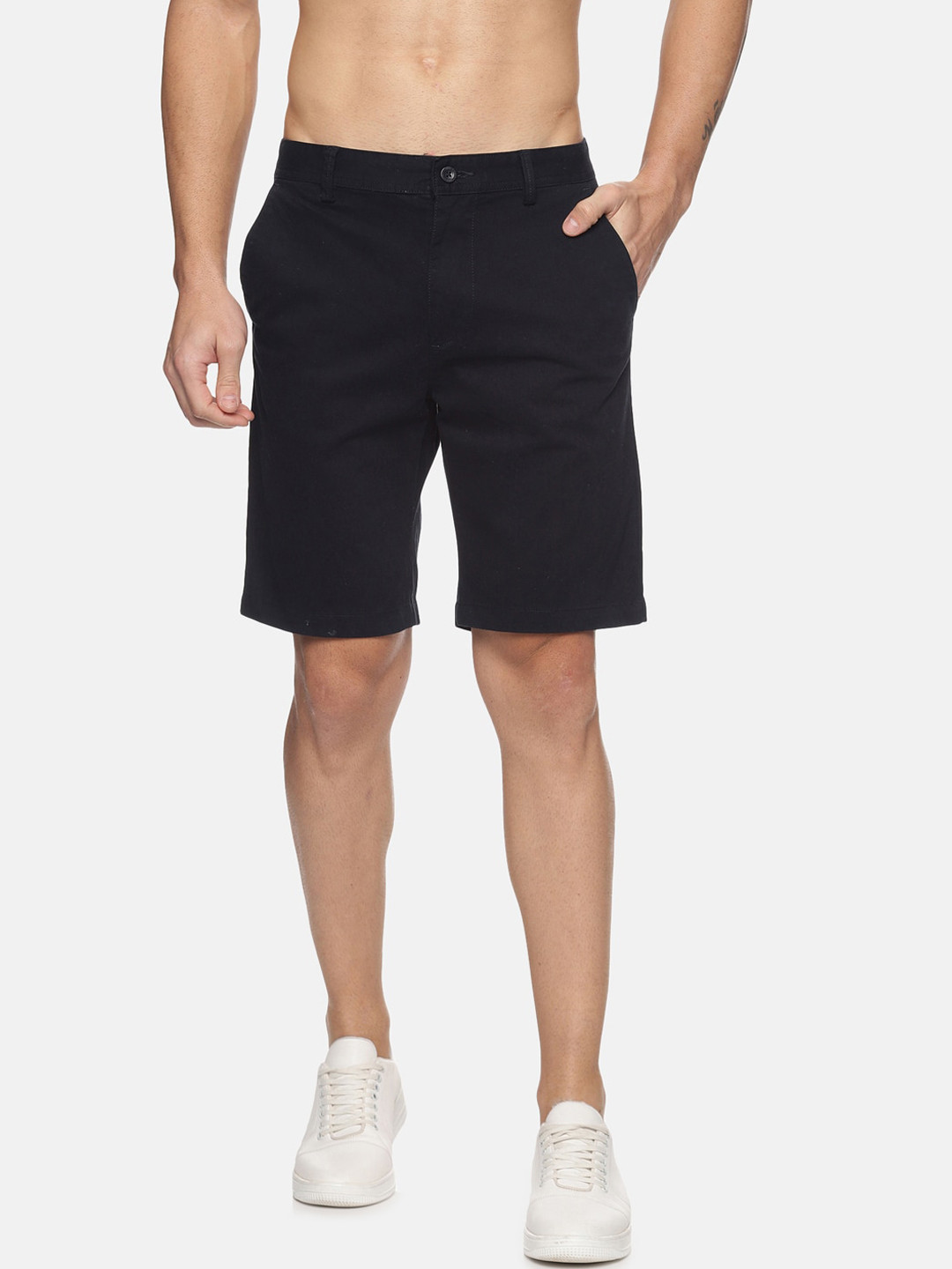 

Balista Men Navy Blue Cotton Chino Shorts