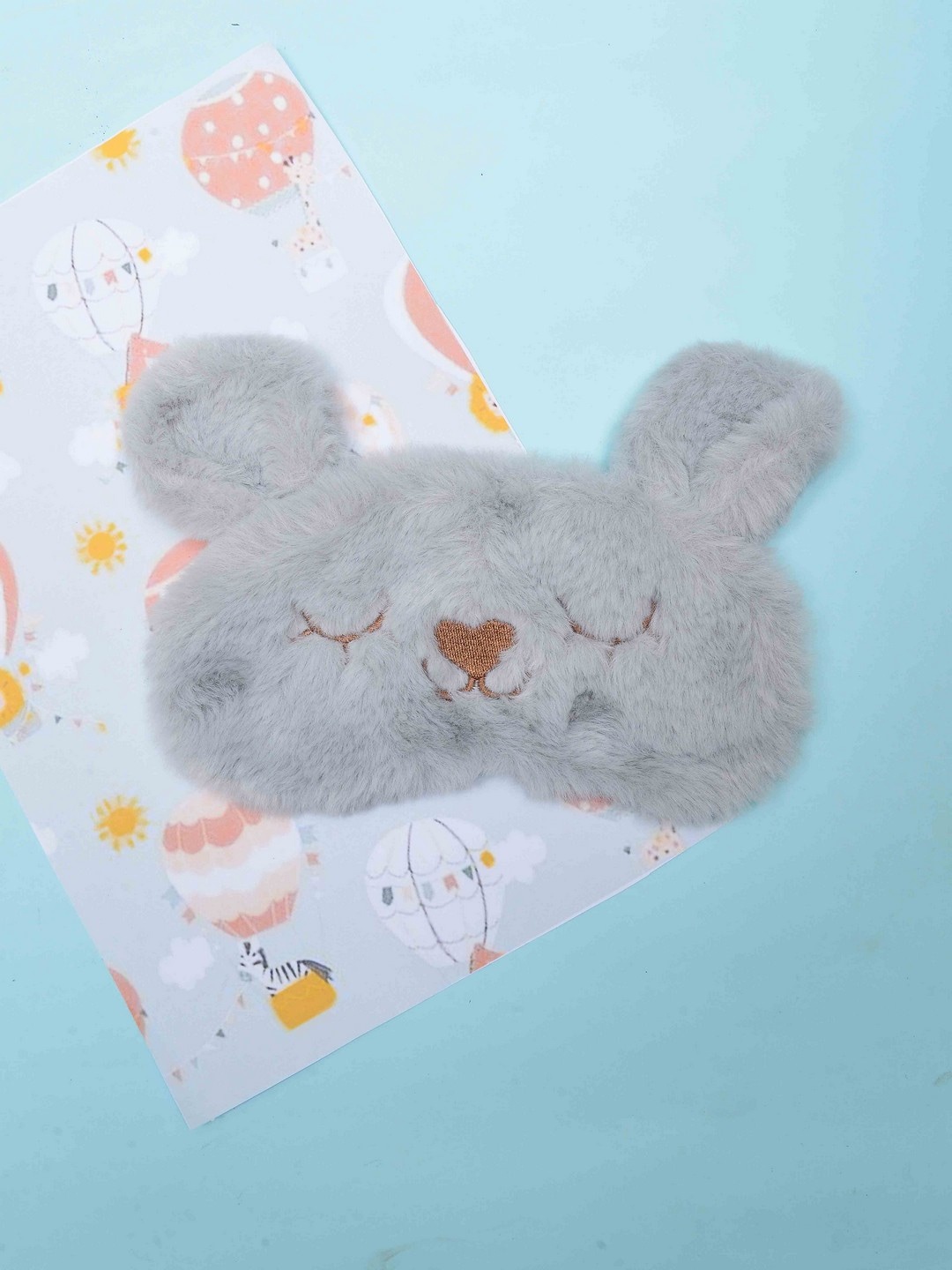 

POPLINS Kids Grey Self-Design Pure Cotton Eye Mask