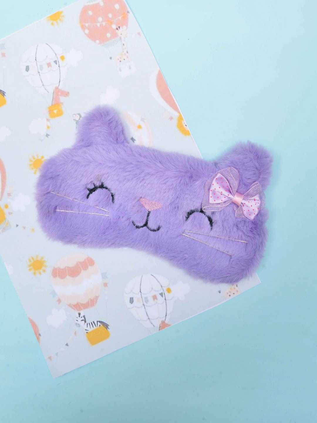 

POPLINS Kids Lavender-Colored Embellished Pure Cotton Eye Mask
