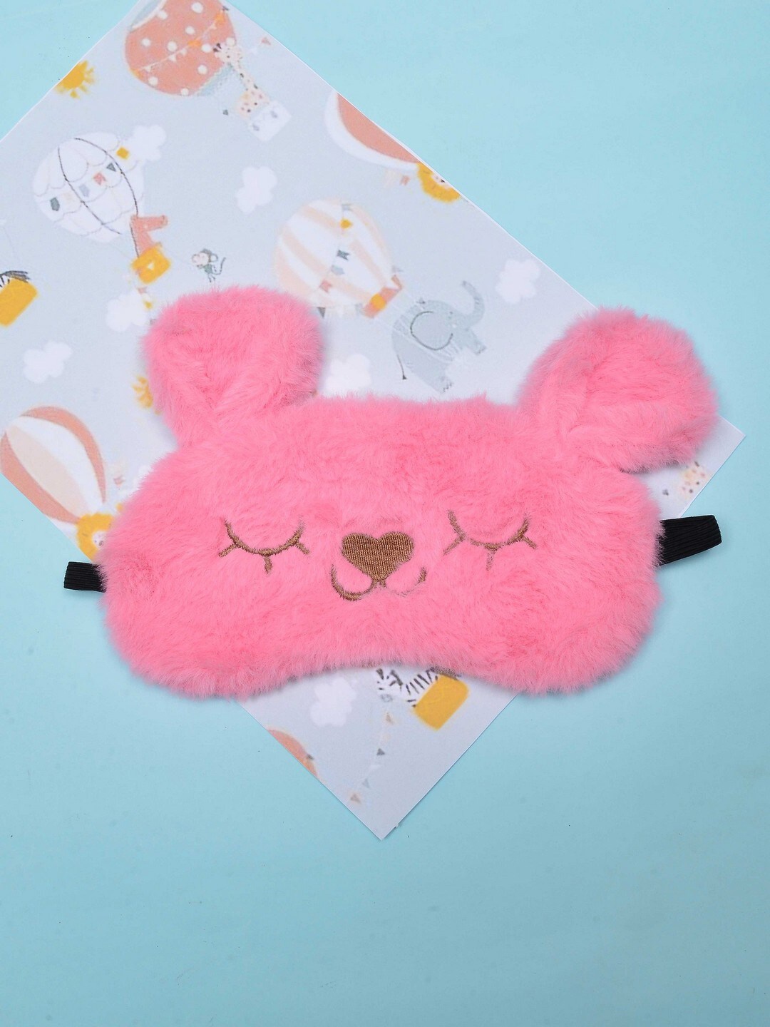 

POPLINS Kids Pink Solid Pure Cotton Eye Mask