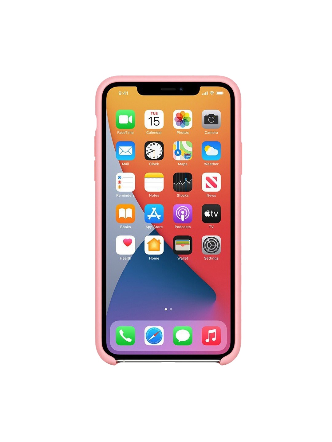

TREEMODA Pink Solid Silicone Apple iPhone 11 Pro Back Case