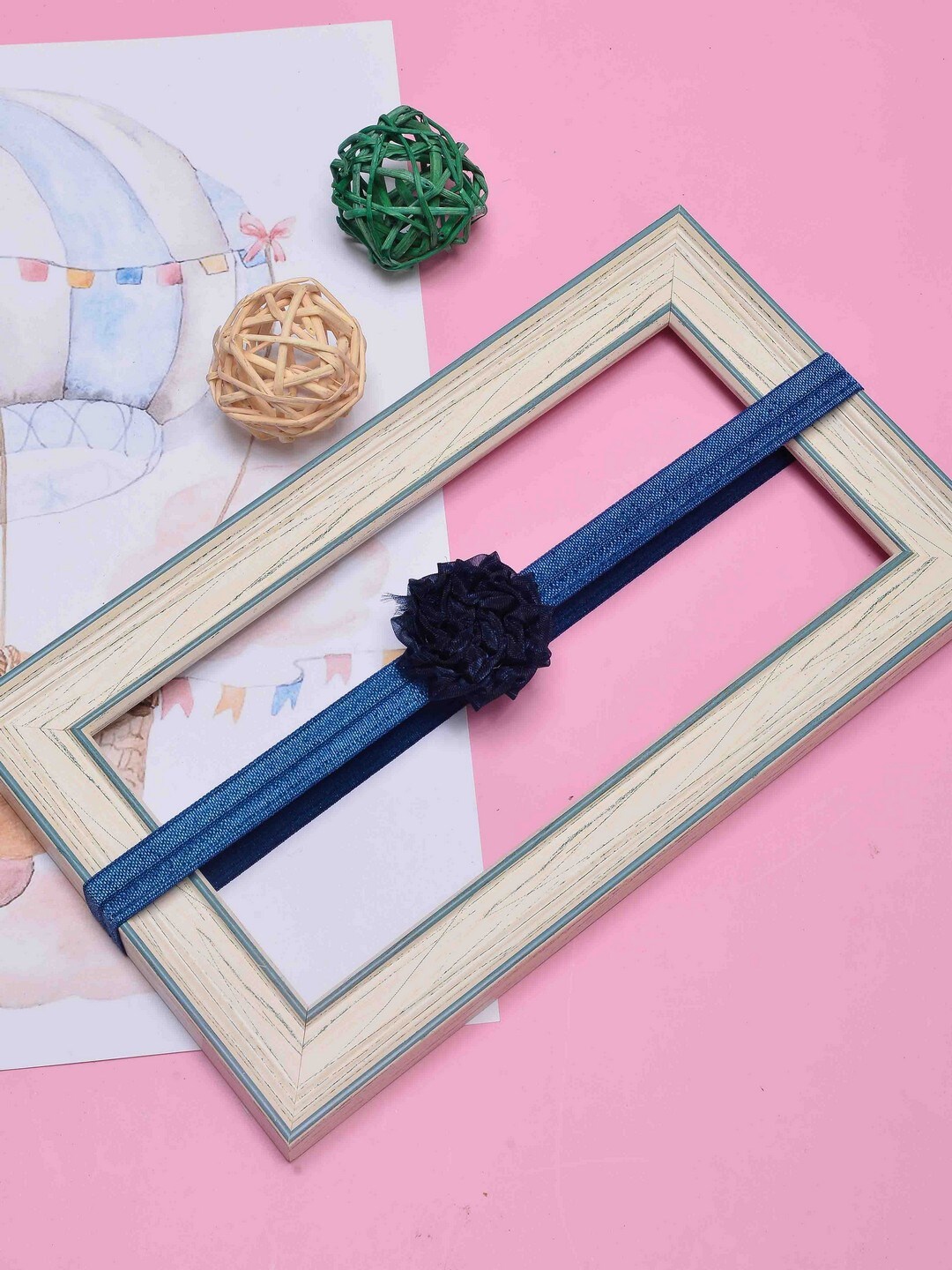 

POPLINS Girls Blue & Black Hairband