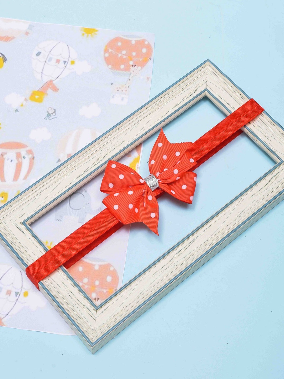 

POPLINS Girls Red & White Hairband