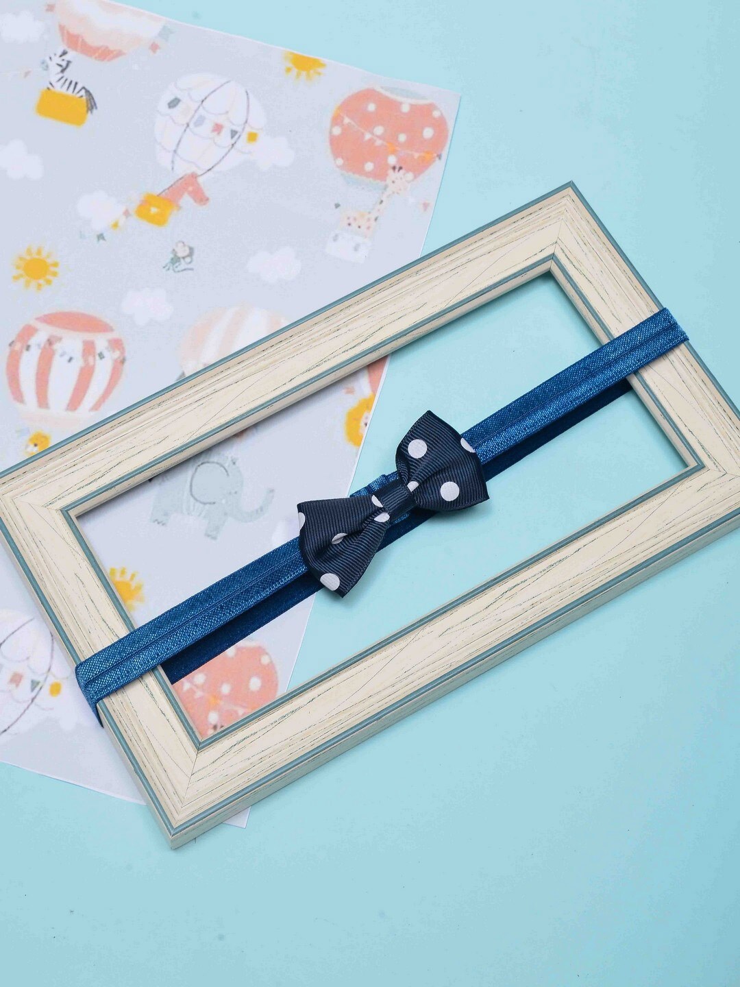 

POPLINS Girls Blue & White Hairband