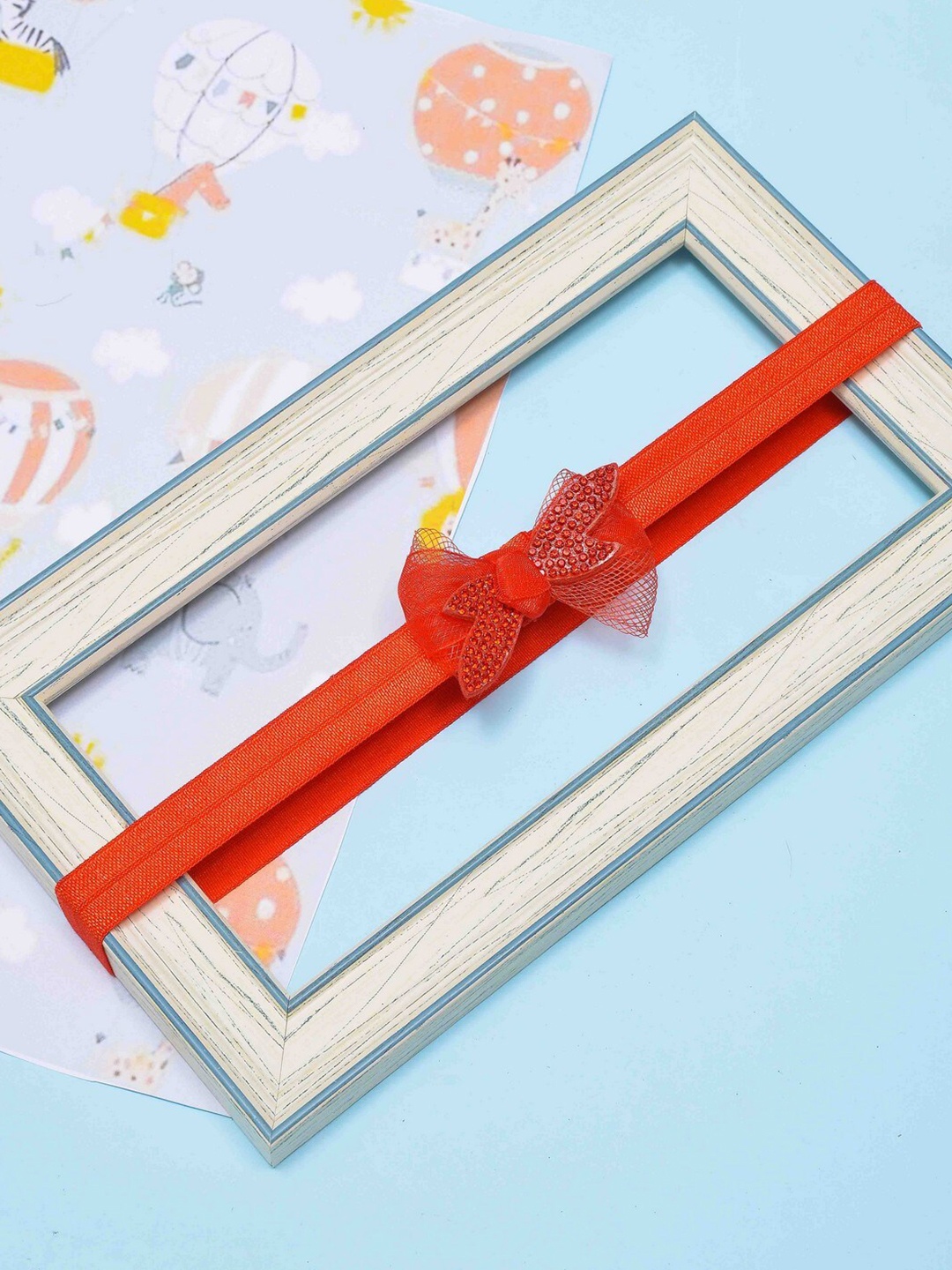 

POPLINS Girls Red Bow Detailed Hairband