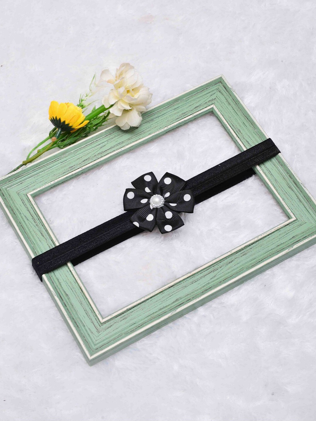 

POPLINS Girls Black & White Hairband