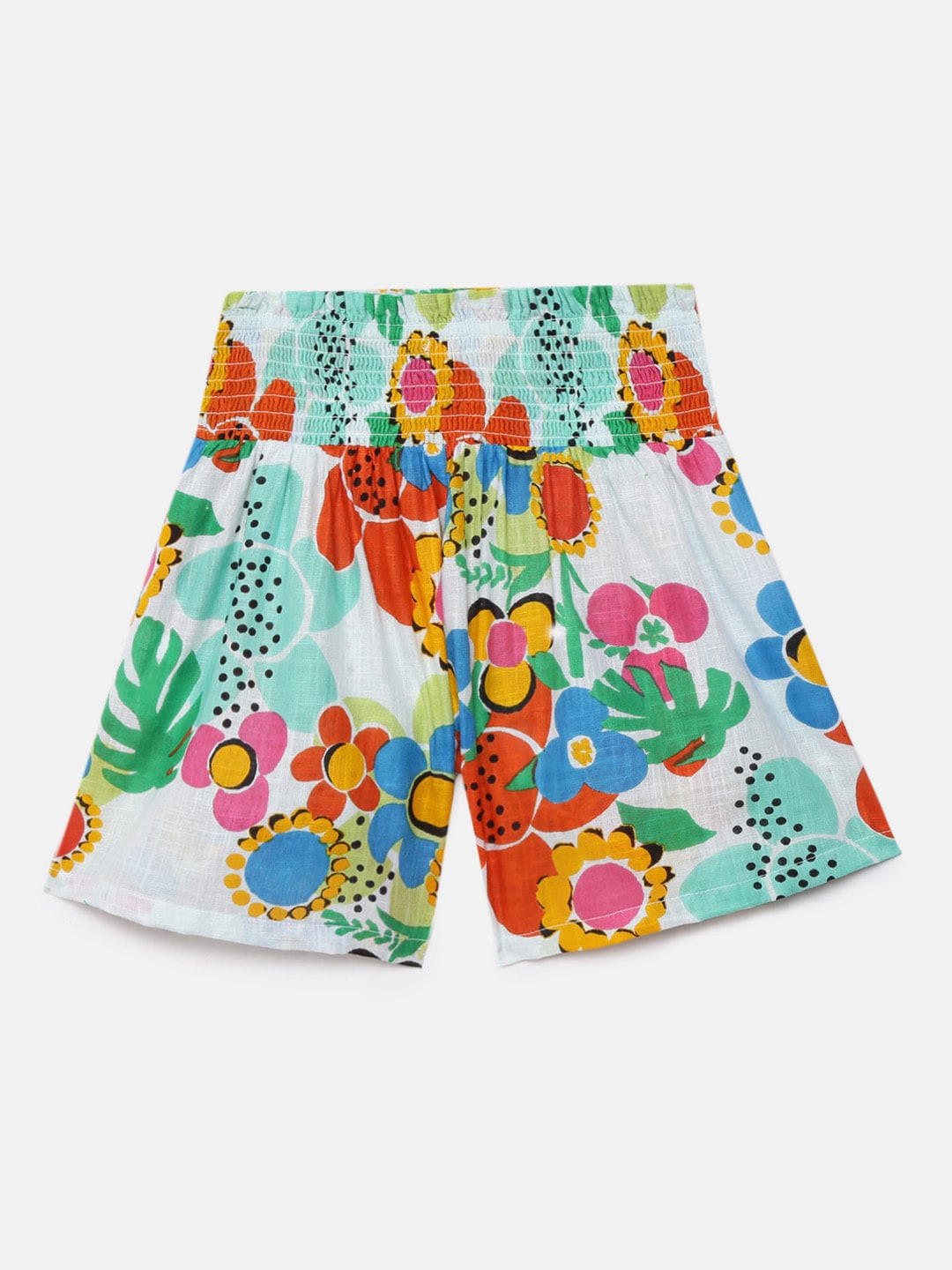 Angel & Rocket Girls Multicoloured Floral Printed Outdoor Shorts, Multi