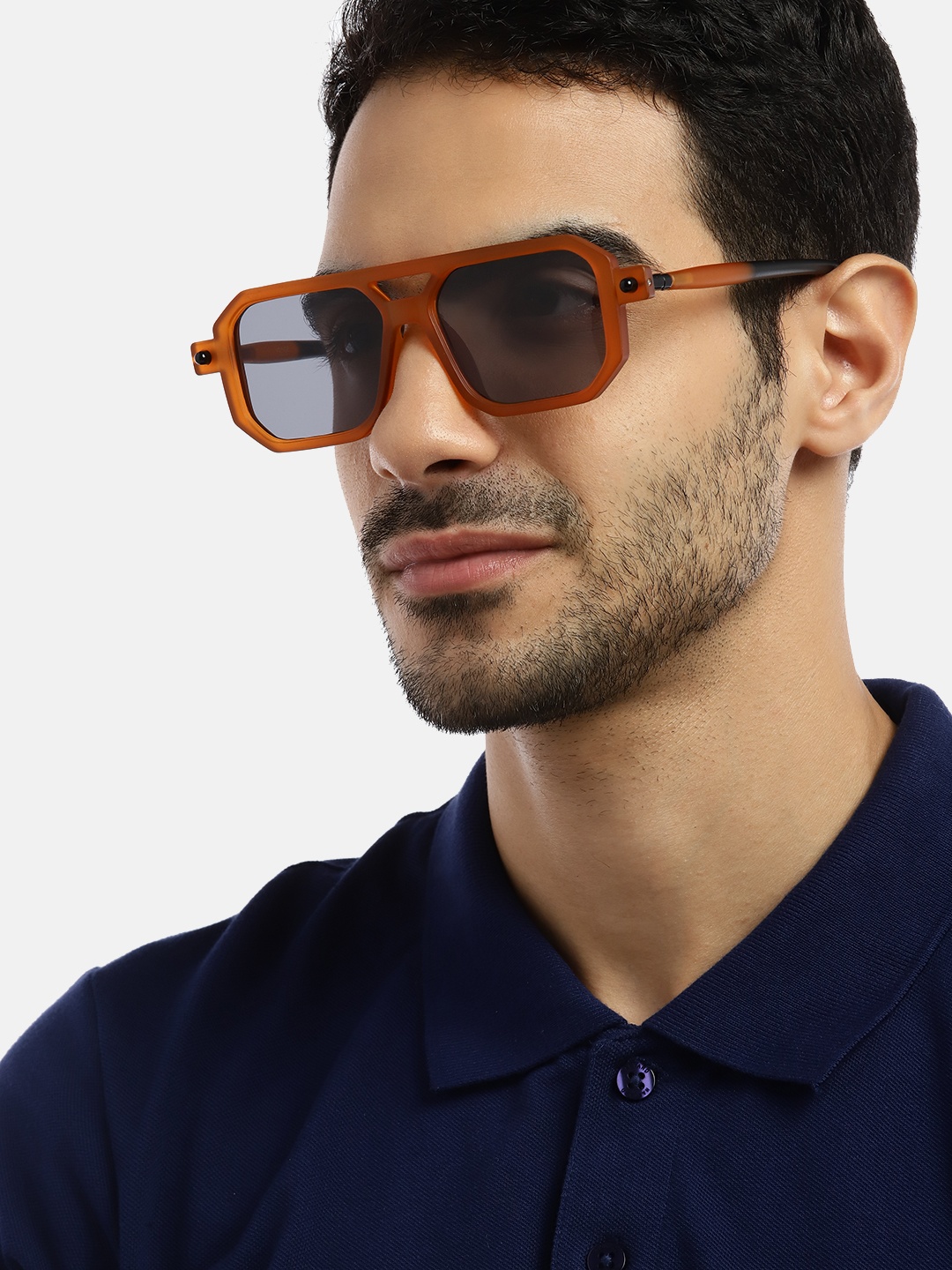 

Voyage Unisex Black Lens & Orange Wayfarer Sunglasses with UV Protected Lens