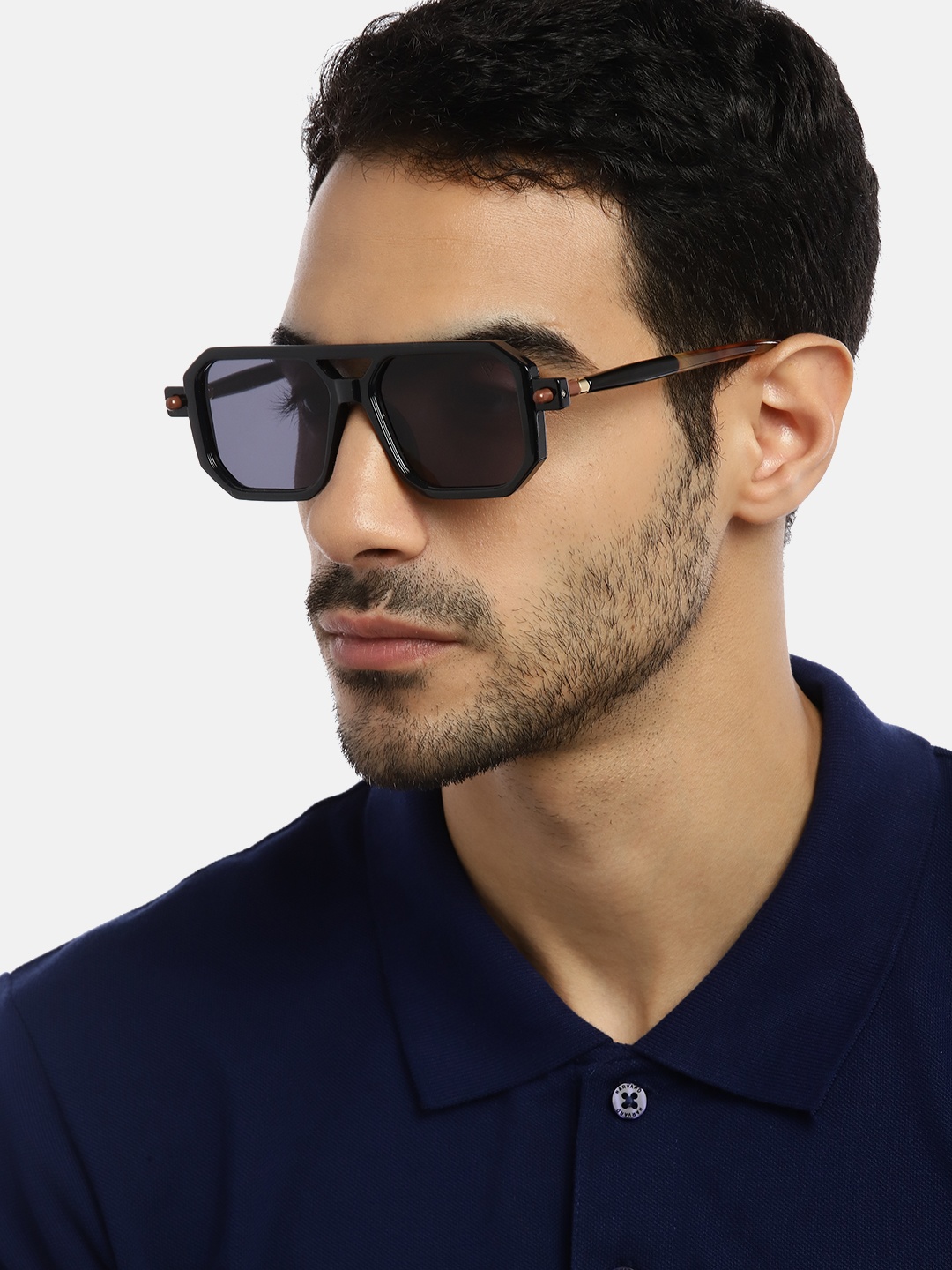 

Voyage Unisex Black Lens & Black Wayfarer Sunglasses with UV Protected Lens